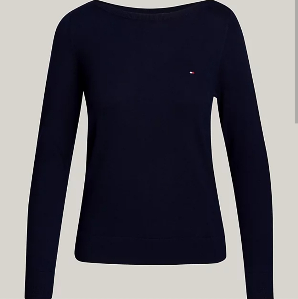 Tommy Hilfiger Blue Sweater Boatneck